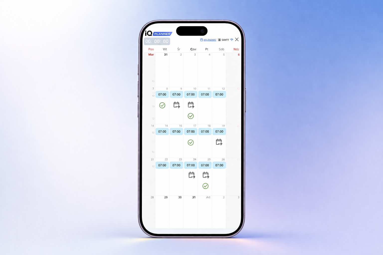 aplikacja do planowania pracy